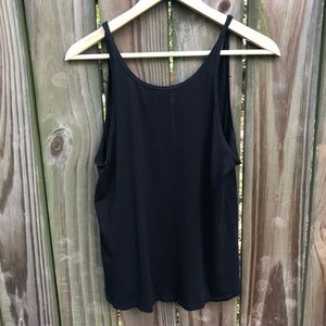 lululemon Black cotton tank size 6